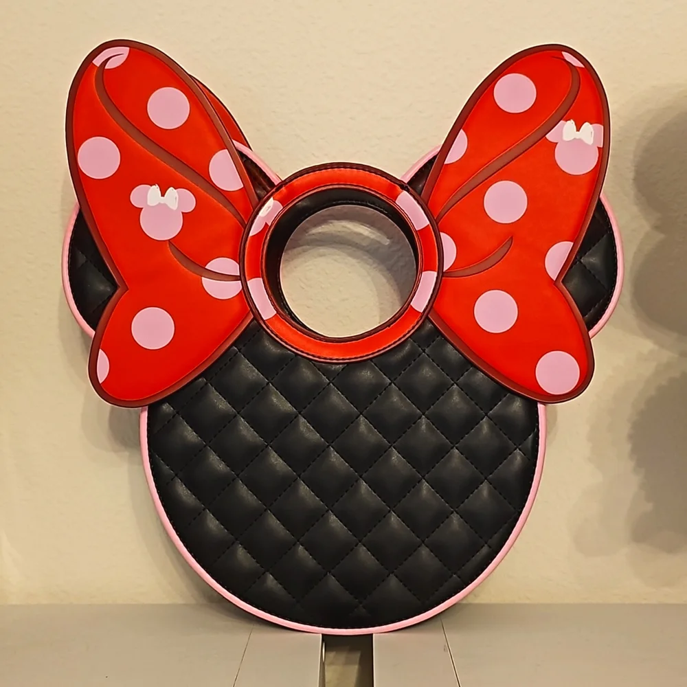 Loungefly Disney Minnie Mouse Bow Crossbody Bag - Picture 6 of 9